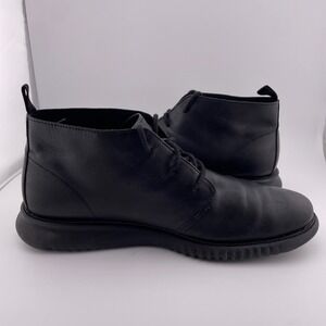 Cole Haan Mens Black Leather Chukka Boots‎ Zerogrand Size 10M